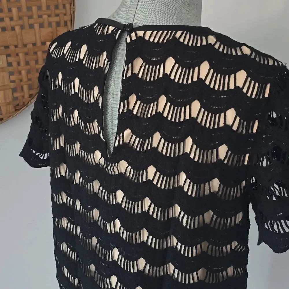 Kate Spade | Elegant Black Lace Women's Top